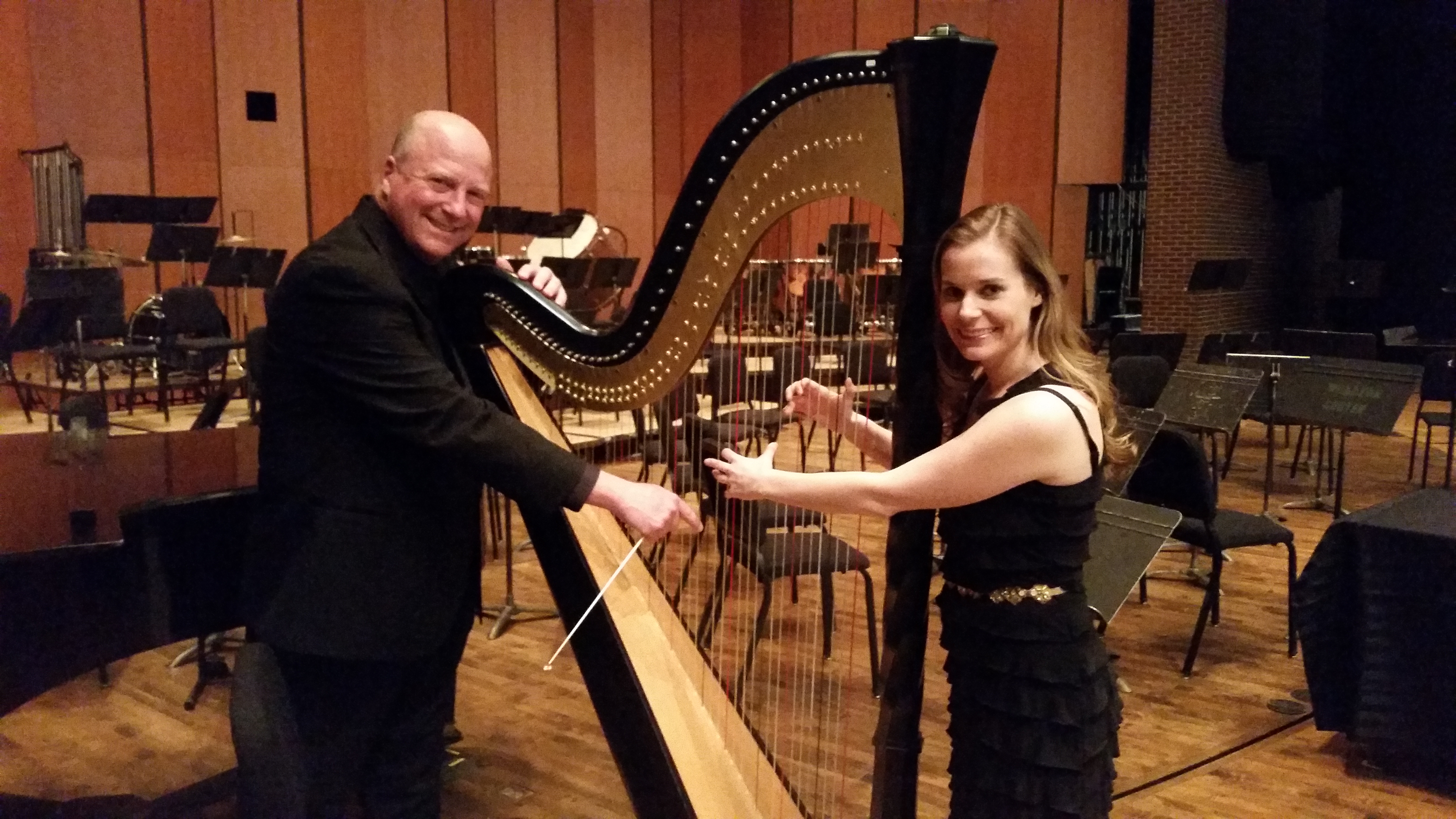 Michigan State University, Joni composer in residence with Symphony Band, John Madden conductor, performance of "The Moon Glistens"
